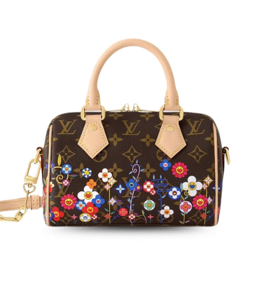 LV Floral Brown Bag