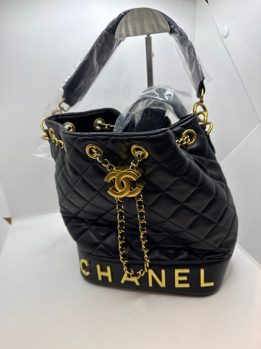 Chanel Drawstring Chain Bucket